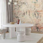 Greek Laurel Leaf Pattern Yellow Wall Mural