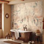 Greek Laurel Leaf Pattern Yellow Wall Mural