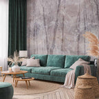 Wall Mural - Eternal Forest winter landscape in cool colors