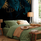 Monstera Leaves Composition Wall Mural