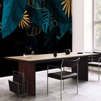 Monstera Leaves Composition Wall Mural