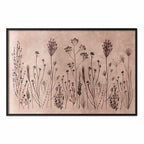 Field Flowers Black Botanical Poster