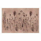 Field Flowers Black Botanical Poster