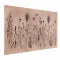 Field Flowers Black Botanical Poster