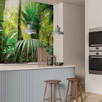 Green Forest Alley Landscape Wall Mural