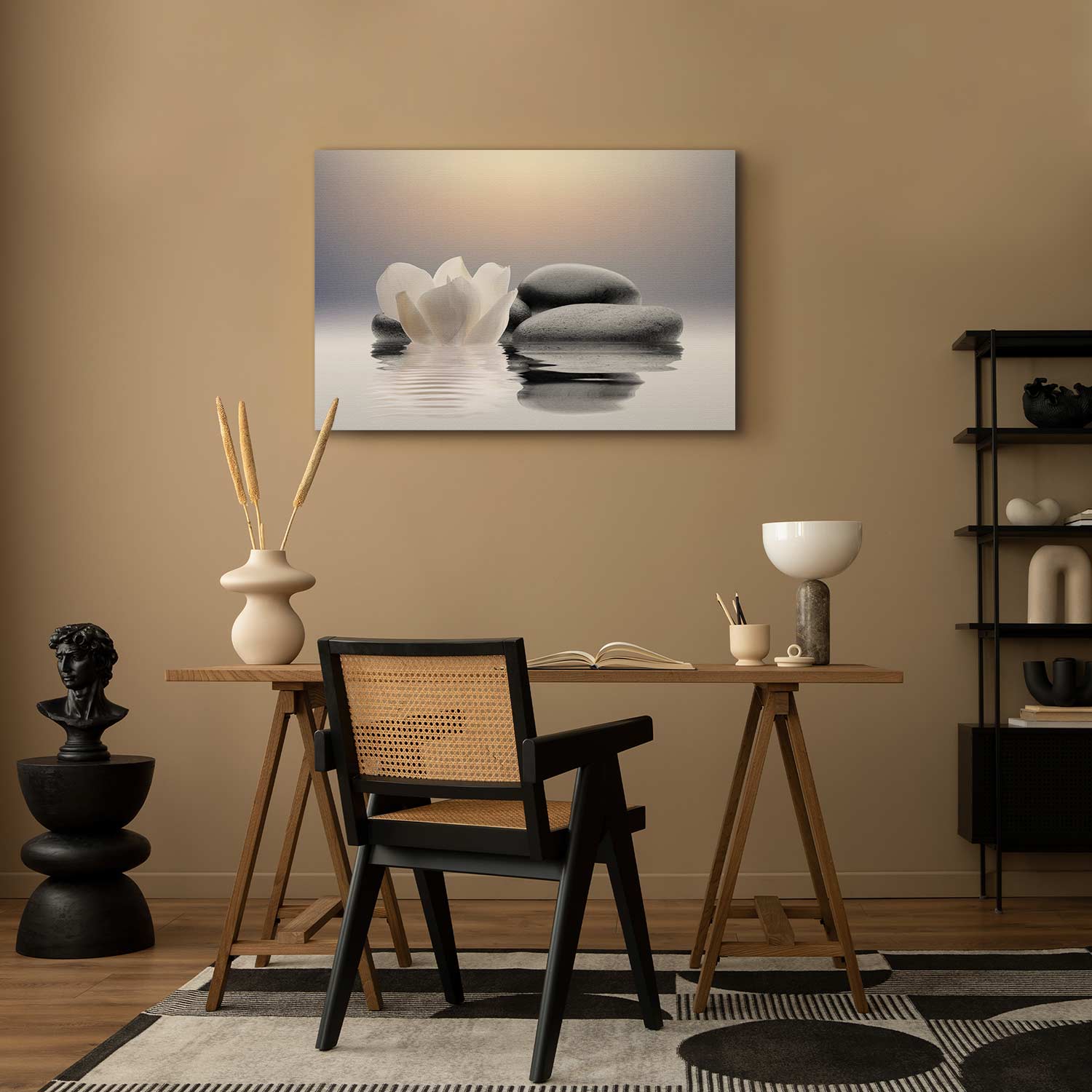 Zen Magnolia Garden Canvas Print