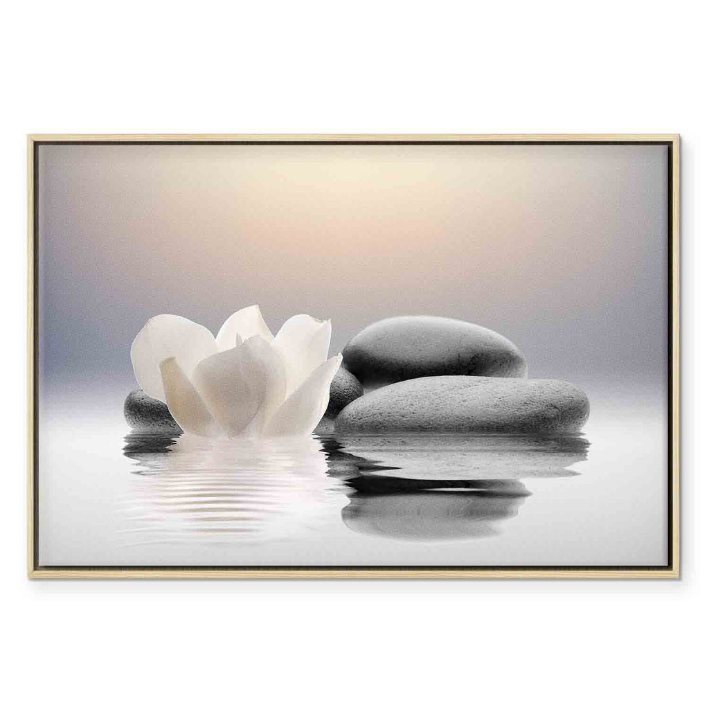 Zen Magnolia Garden Canvas Print