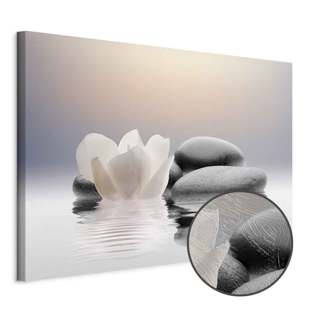Zen Magnolia Garden Canvas Print
