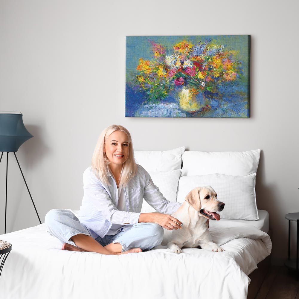 Autumn Floral Bouquet Canvas Print