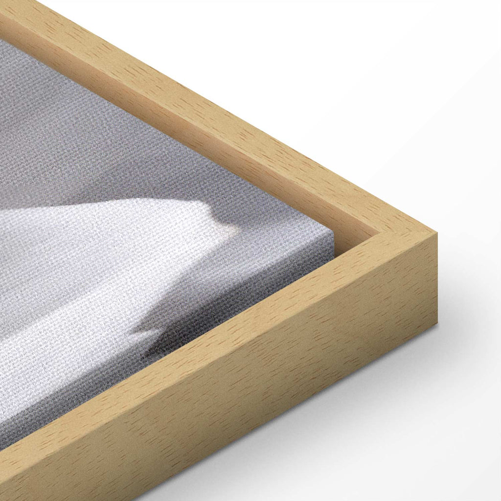 White Dahlia Floral Canvas Print