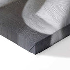 White Dahlia Floral Canvas Print