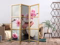 Stones and Floral Japanese Room Dividers