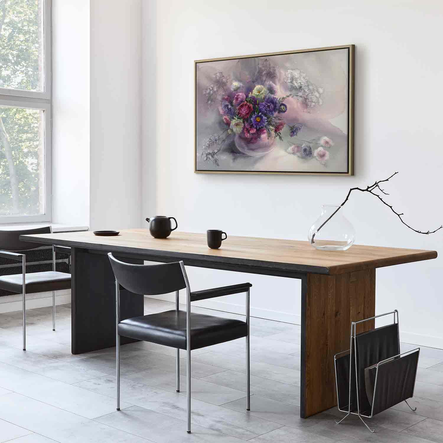 Watercolour Flower Bouquet Colorful Canvas Print