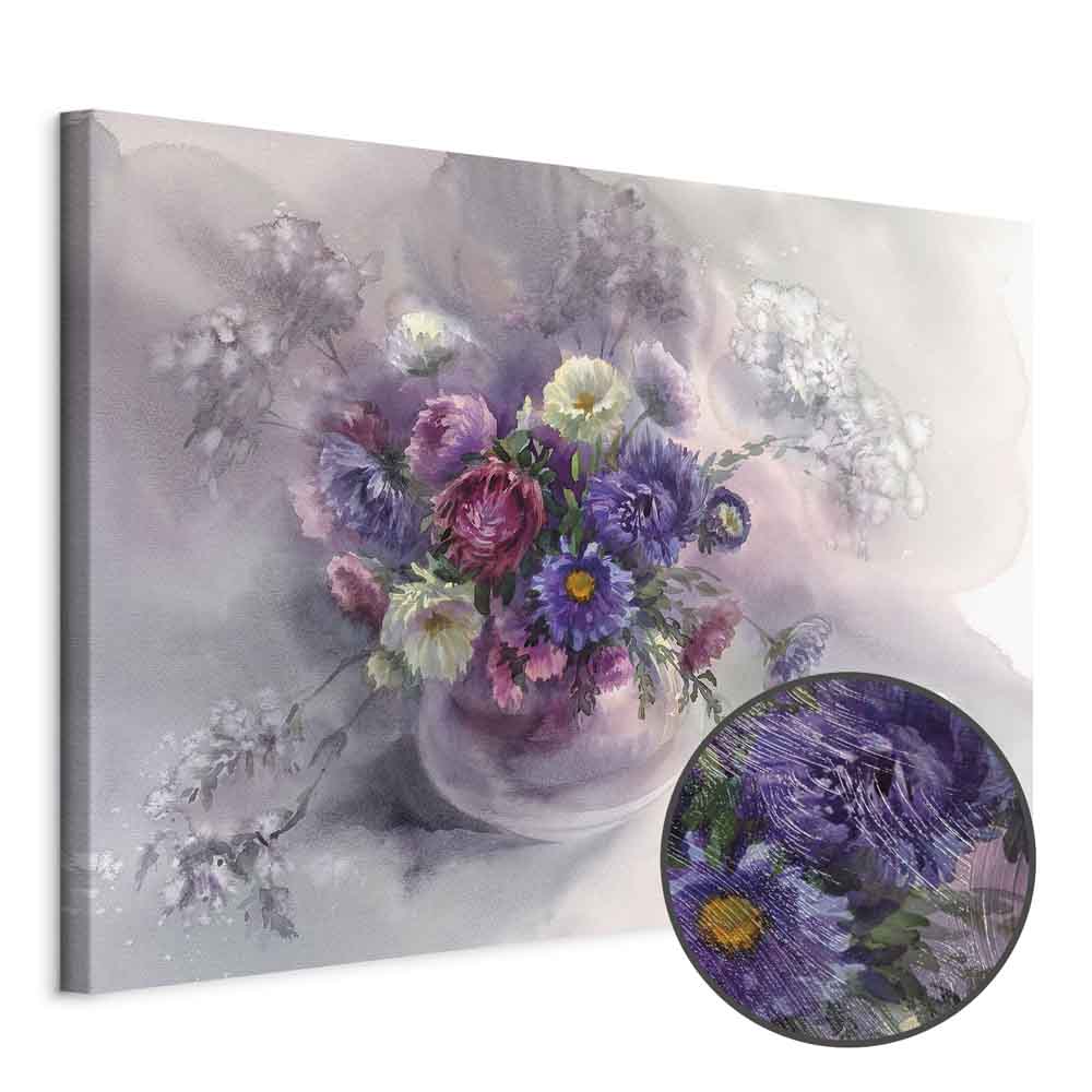 Watercolour Flower Bouquet Colorful Canvas Print