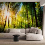 Forest Hideout Green Nature Wall Mural