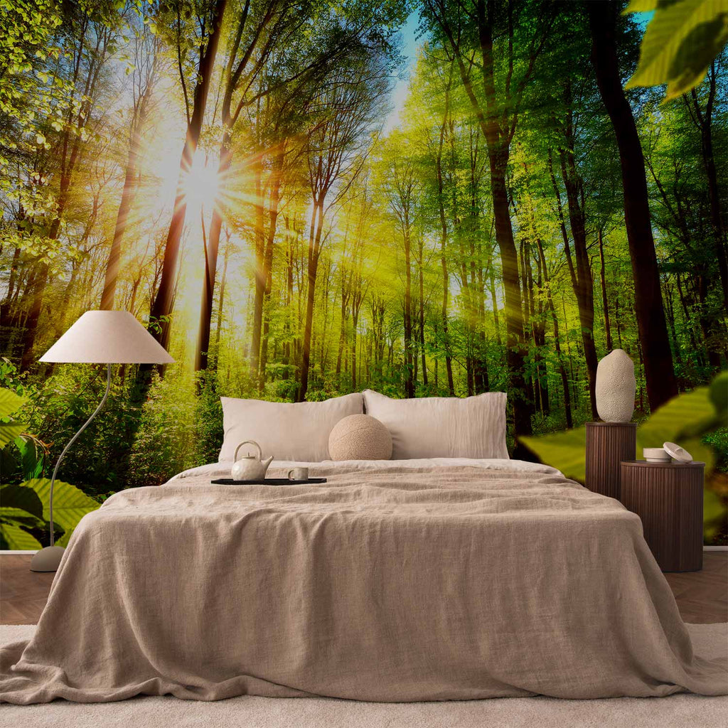 Forest Hideout Green Nature Wall Mural