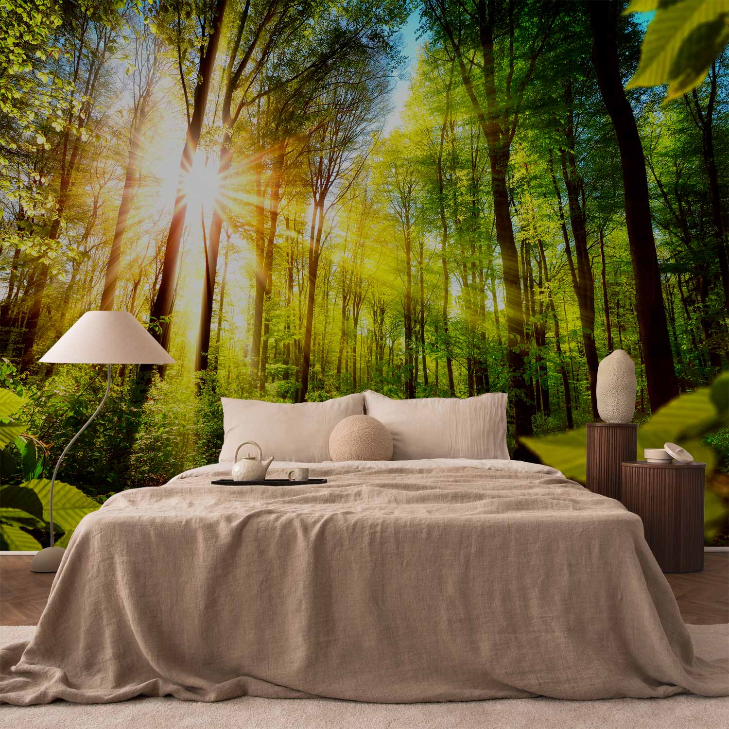 Forest Hideout Green Nature Wall Mural