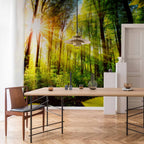 Forest Hideout Green Nature Wall Mural
