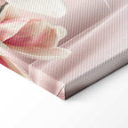 Magnolia Reflection Floral Narrow Canvas Print