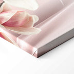 Magnolia Reflection Floral Narrow Canvas Print