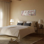 Magnolia Reflection Floral Narrow Canvas Print