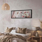 Magnolia Reflection Floral Narrow Canvas Print