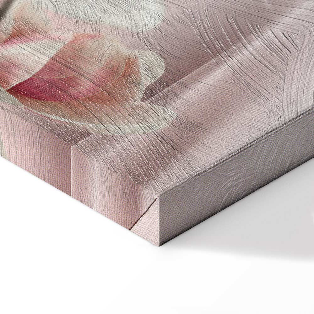 Magnolia Reflection Floral Narrow Canvas Print