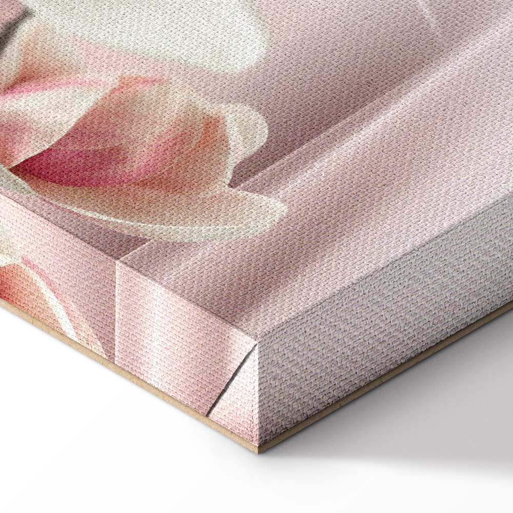 Magnolia Reflection Floral Narrow Canvas Print