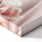 Magnolia Reflection Floral Narrow Canvas Print
