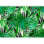 Tropical Green Leaves Wall Mural