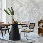 3D Plaster Flower Wall Mural