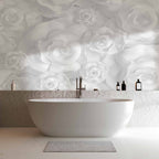 3D Plaster Flower Wall Mural