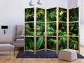 Sunny Jungle Leaves Japanese Room Dividers