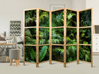 Sunny Jungle Leaves Japanese Room Dividers