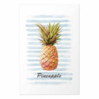 Pineapple and Stripes Modern Poster