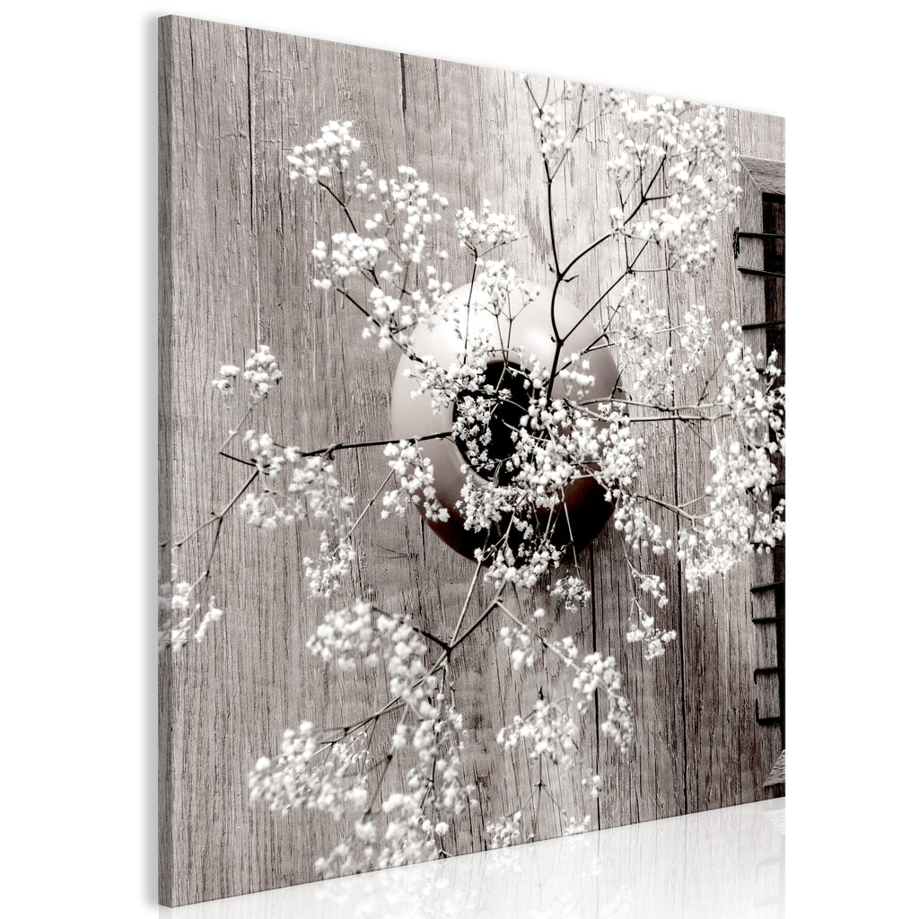 Canvas Print Dried Flowers Square (1 Part)