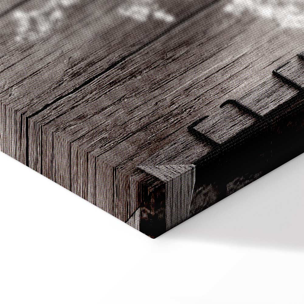 Dried Flowers Rustic Canvas Print