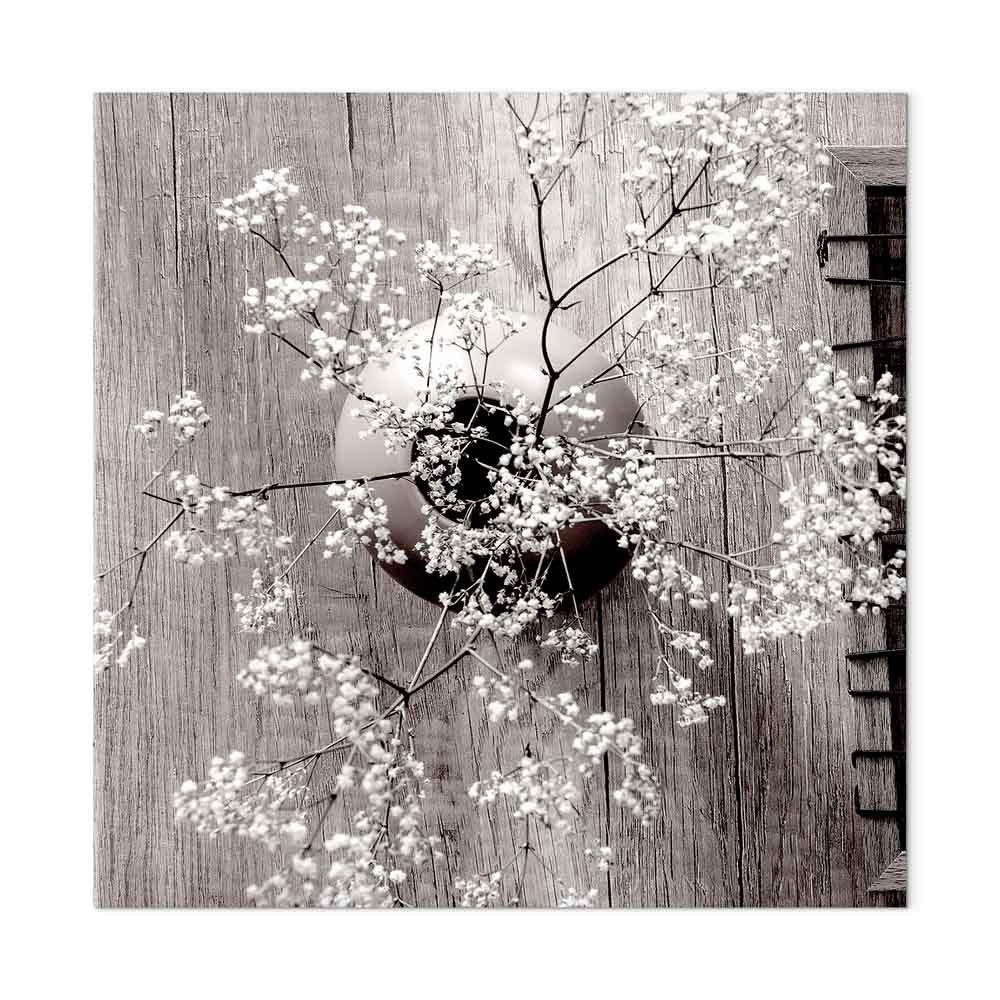 Dried Flowers Rustic Canvas Print