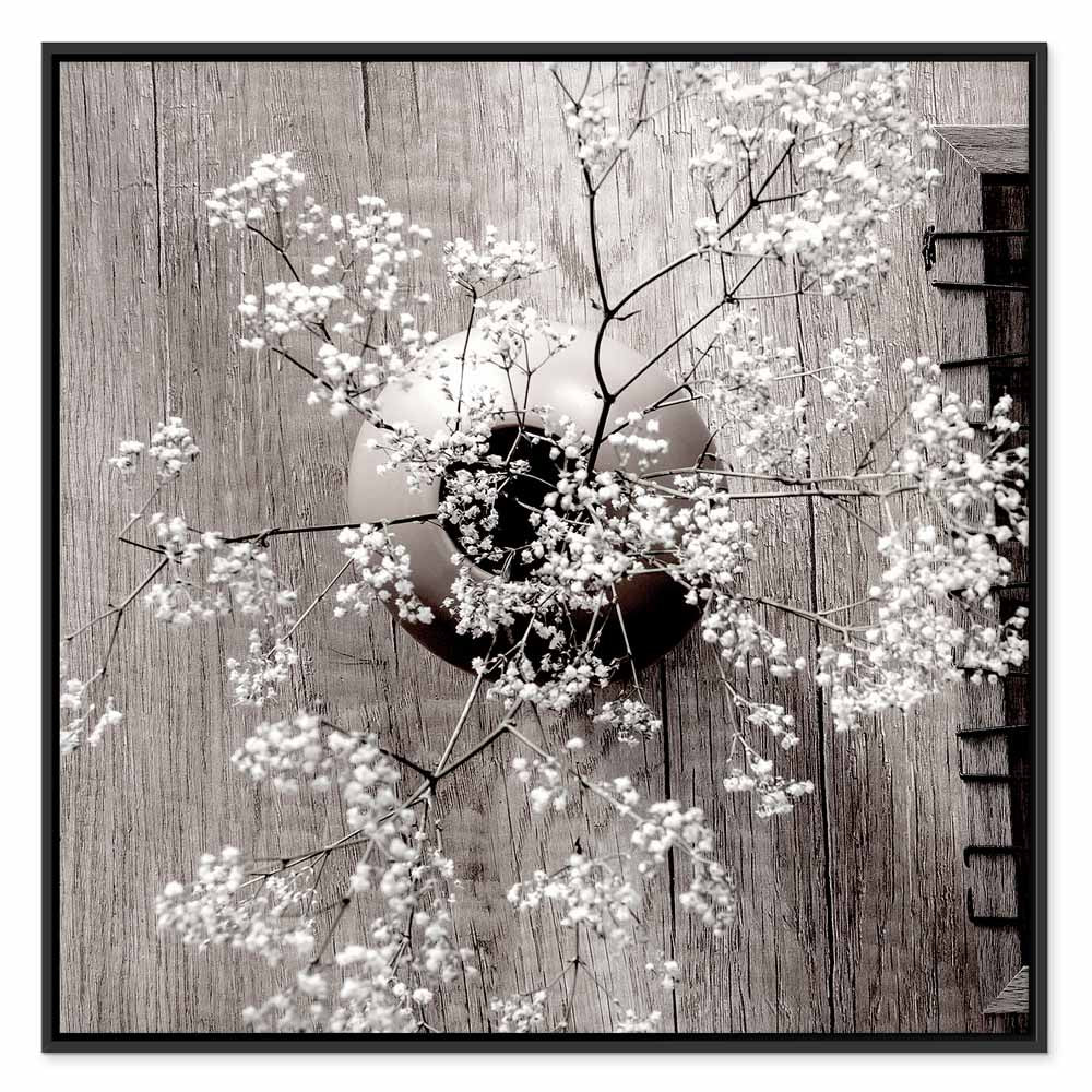 Dried Flowers Rustic Canvas Print