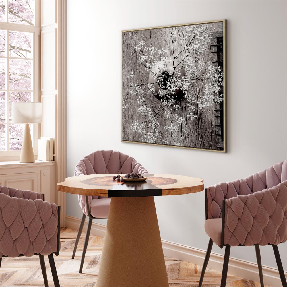 Dried Flowers Rustic Canvas Print