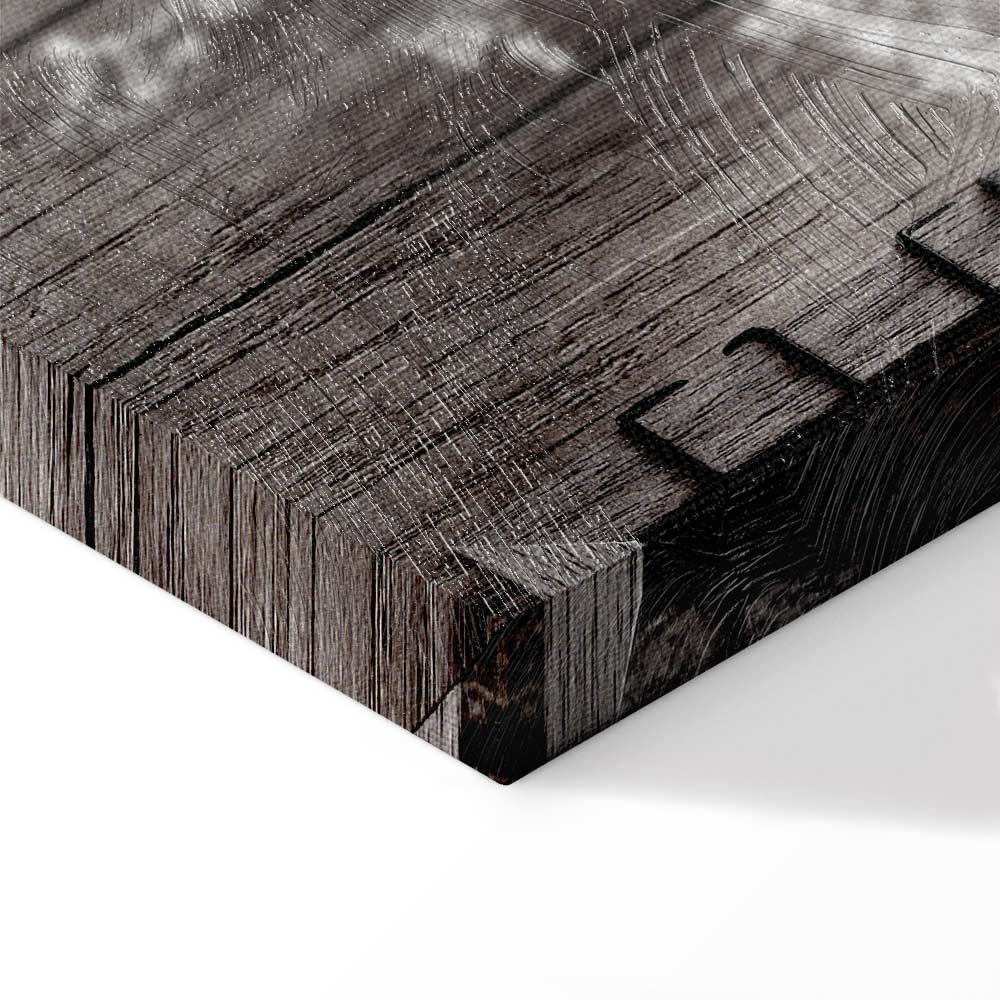 Dried Flowers Rustic Canvas Print