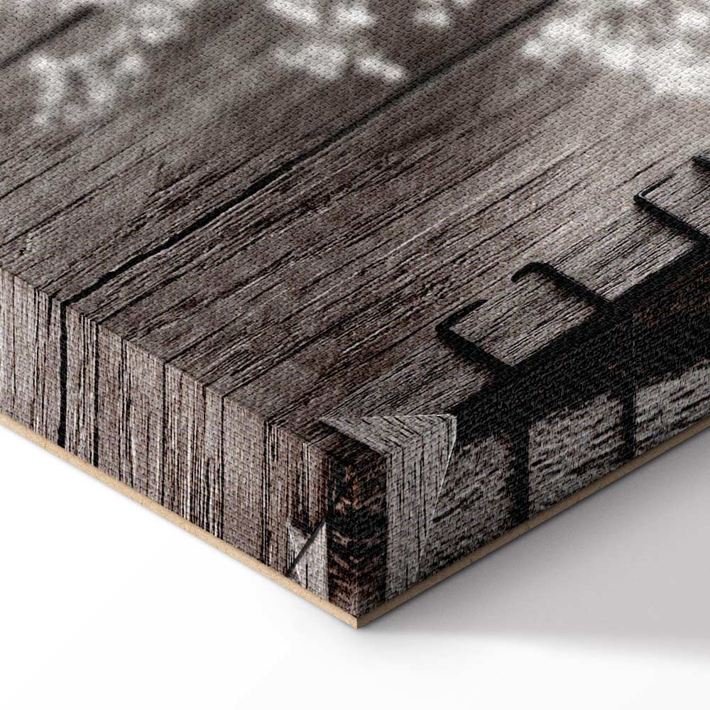 Dried Flowers Rustic Canvas Print