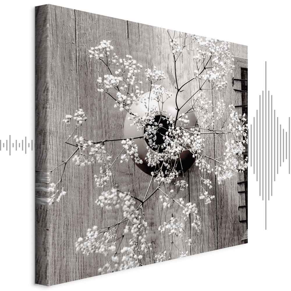 Dried Flowers Rustic Canvas Print