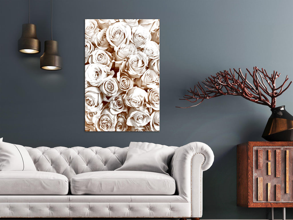 Canvas Print Rose Garden - Vertical (1 Part)