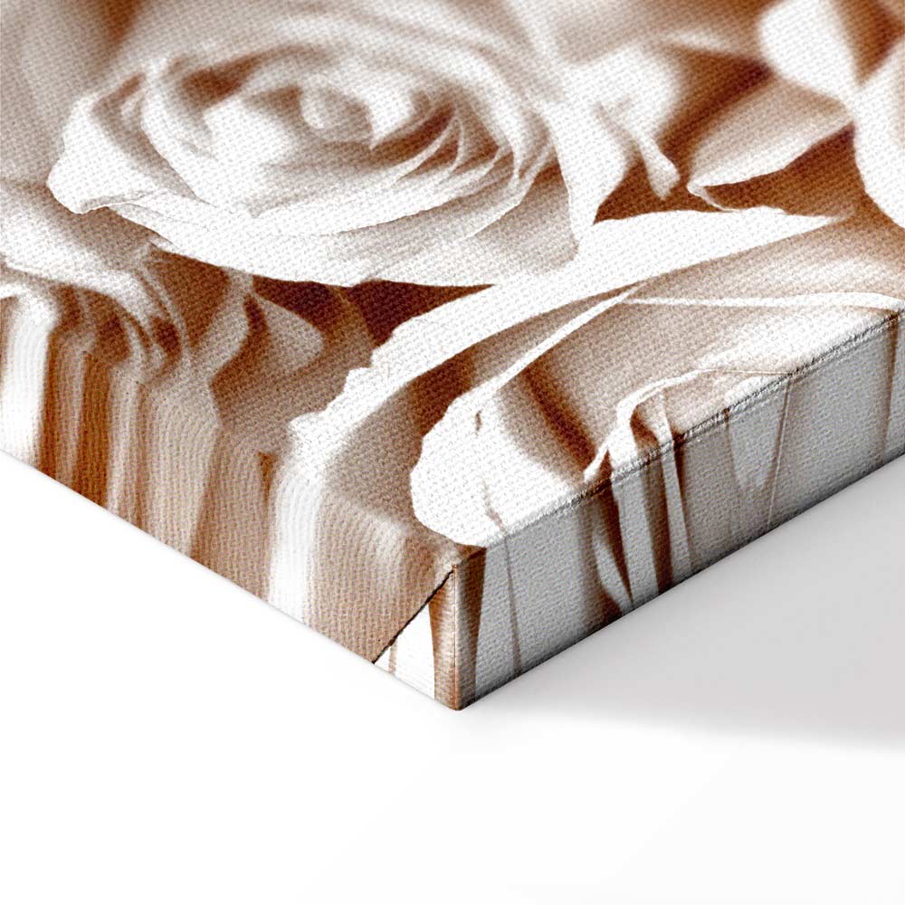 Rose Garden Floral Vertical Canvas Print