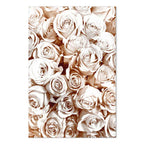 Rose Garden Floral Vertical Canvas Print