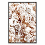 Rose Garden Floral Vertical Canvas Print