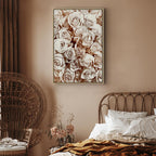 Rose Garden Floral Vertical Canvas Print