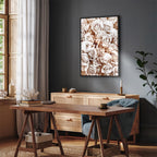 Rose Garden Floral Vertical Canvas Print