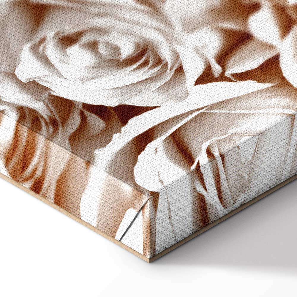 Rose Garden Floral Vertical Canvas Print